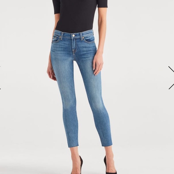 7 For All Mankind Denim - 7 FOR ALL MANKIND Cropped Skinny Jeans